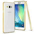 IMAK Metal Cases TPU Shell Bumper Frame Covers for Samsung Galaxy A5 A5000 - Golden