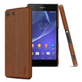 IMAK Ruiyi Leather Cases Holster Covers Housing for Sony Xperia M5 - Brown