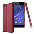 IMAK Ruiyi Leather Cases Holster Covers Housing for Sony Xperia M5 - Red