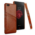 IMAK Sagacity Leather Cases Holster Covers Shell for ZTE Nubia Z9 NX508J - Brown