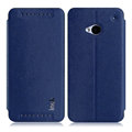 IMAK Squirrel Lines Leather Cases Support Holster Covers for HTC One 802w 802t 802d - Blue