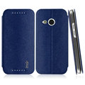 IMAK Squirrel Lines Leather Cases Support Holster Covers for HTC One mini 2 M8 mini - Blue