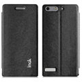 IMAK Squirrel Lines Leather Cases Support Holster Covers for Huawei Ascend G6 - Black
