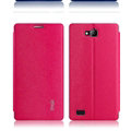 IMAK Squirrel Lines Leather Cases Support Holster Covers for Huawei Honor 3C - Rose