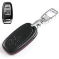 Clasic Genuine Leather Crocodile Grain Auto Key Bags Smart for Audi A4L - Black