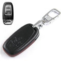 Clasic Genuine Leather Crocodile Grain Auto Key Bags Smart for Audi A8L - Black