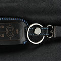 Fashion Genuine Leather Crocodile Grain Auto Key Bags Fold for Buick Excelle - Black Blue