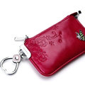 Import Universal Butterfly Genuine Leather Auto Key Bags - Rose
