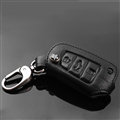 Luxury Genuine Leather Crocodile Grain Auto Key Bags Fold for Audi A1 - Black