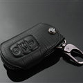 Luxury Genuine Leather Crocodile Grain Auto Key Bags Large Smart for Audi A8 - Black