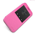 Nillkin Sparkle Flip Leather Case Book Holster Covers for Huawei Ascend G7 - Rose