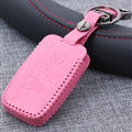 Personalized Genuine Leather Auto Key Bags Smart for Land Rover Discovery4 - Pink