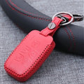 Personalized Genuine Leather Auto Key Bags Smart for Land Rover Discovery4 - Red