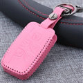 Personalized Genuine Leather Auto Key Bags Smart for Land Rover Freelander2 - Pink