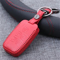 Personalized Genuine Leather Auto Key Bags Smart for Land Rover Freelander2 - Red