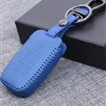 Personalized Genuine Leather Auto Key Bags Smart for Land Rover Range Rover Evoque - Blue