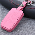 Personalized Genuine Leather Auto Key Bags Smart for Land Rover Range Rover Evoque - Pink