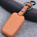 Personalized Genuine Leather Auto Key Bags Smart for Land Rover Range Rover - Orange