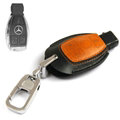 Simple Genuine Leather Auto Key Bags Smart for Benz CLS63 AMG - Black