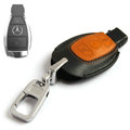 Simple Genuine Leather Auto Key Bags Smart for Benz GLK260 - Black