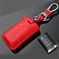 Simple Genuine Leather Auto Key Bags Smart for Cadillac CTS - Red