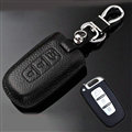 Simple Genuine Leather Auto Key Bags Smart for KIA Sorento - Black