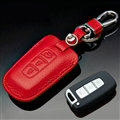 Simple Genuine Leather Auto Key Bags Smart for KIA Sportage - Red