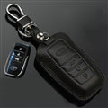 Simple Genuine Leather Auto Key Bags Smart for Toyota Land Cruiser - Black