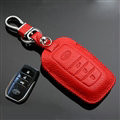 Simple Genuine Leather Auto Key Bags Smart for Toyota Land Cruiser - Red