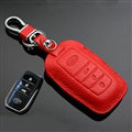 Simple Genuine Leather Auto Key Bags Smart for Toyota Prado - Red