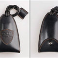 Special Universal Genuine Leather Oil Wax Auto Key Bags - Black