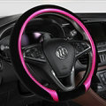 Exquisite Car Steering Wheel Wrap Velvet 15 Inch 38CM - Black Purple