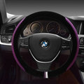 Personalized Car Steering Wheel Wrap Velvet 15 Inch 38CM - Purple