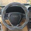 Colorful Car Steering Wheel Wrap Ice Silk 15 Inch 38CM - Grey