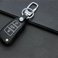 Cheap Genuine Leather Auto Key Bags Fold for Audi A6L - Black