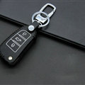Cheap Genuine Leather Auto Key Bags Fold for Audi Q7 - Black