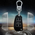 Good Genuine Leather Auto Key Bags Fold for Audi Q5 - Black