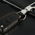Hand-made Genuine Leather Auto Key Bags Fold for Audi A6L - Black