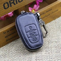 Hot Sales Genuine Leather Automobile Key Bags Smart for Audi A5 - Black