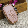 Hot Sales Genuine Leather Automobile Key Bags Smart for Audi A6L - Brown