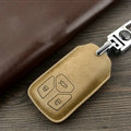 Unique Genuine Leather Auto Key Bags Fold for Audi Q7 - Yellow