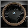 Hot sales Universal Car Steering Wheel Covers For Flax 15 inch 38CM - Gold