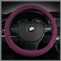 Hot sales Universal Car Steering Wheel Covers For Flax 15 inch 38CM - Purple