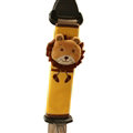 Cute Tiger Kids Winter Plush Car Seat Safety Belt Covers Pads Car Decoration 2pcs - Yellow
