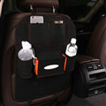 Large Waterproof Felt Car Seat Back Organizer Holder Pocket Hanger Storage Bag - Black