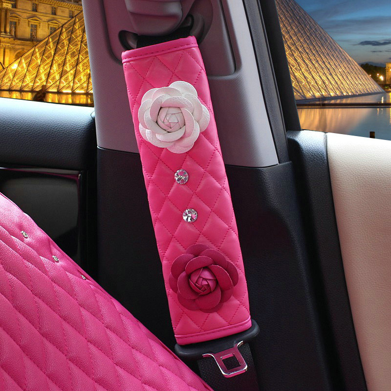 Buy Wholesale 1pcs Car Safety Seat Belt Covers Women Creative Crystal