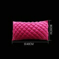 1pcs Diamond Plush Car Waist Pillows Support Lumbar Cushion Auto Interior Decoration - Rose
