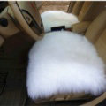 High Quality Wool Universal Car Seat Cushion Winter Fur One Piece Pads 1pcs - White