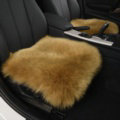 Luxury Winter Wool Universal Car Seat Cushion Sheepskin Fur One Piece Pads 1pcs - Green