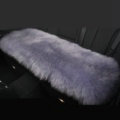 Luxury Winter Wool Universal Car Seat Long Cushion Sheepskin Fur One Piece Pads 1pcs - Gray